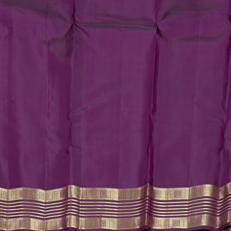 Hayagrivas Handloom Purple Kanjivaram Silk Saree KBF836H3-1
