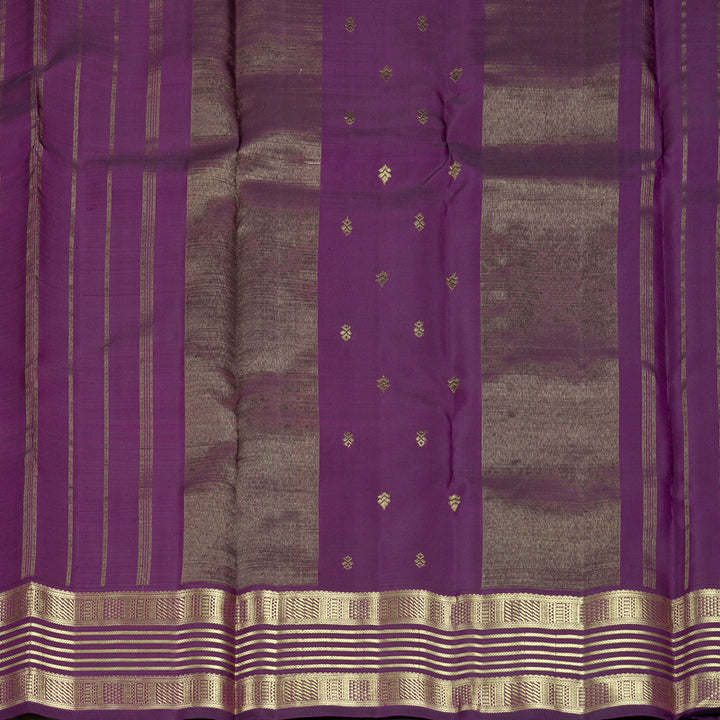 Hayagrivas Handloom Purple Kanjivaram Silk Saree KBF836H3-1
