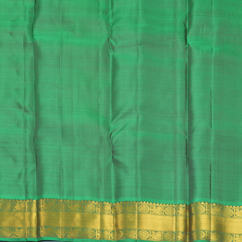 Hayagrivas Handloom Nagapazham Kanjivaram Silk Saree with Meenakshi Green Border KBF836H3-2