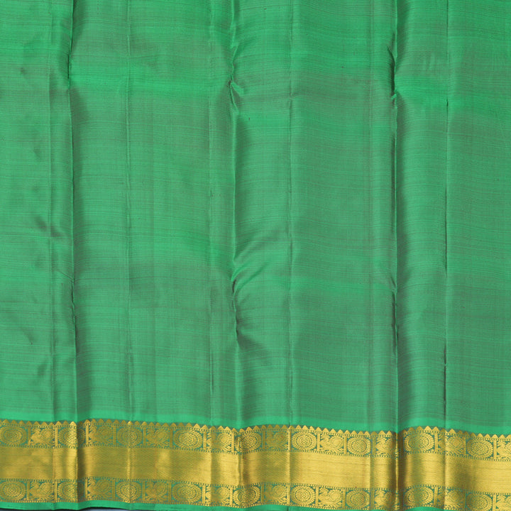 Hayagrivas Handloom Nagapazham Kanjivaram Silk Saree with Meenakshi Green Border KBF836H3-2