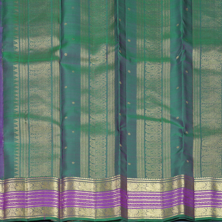 Hayagrivas Handloom Purple Kanjivaram Silk Saree KBF836H4-2