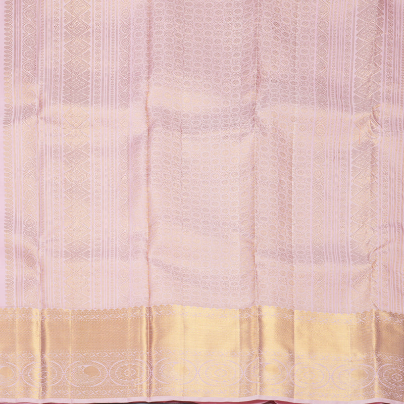 Hayagrivas Handloom Baby Pink Kanjivaram Silk Saree KBF836H5-9