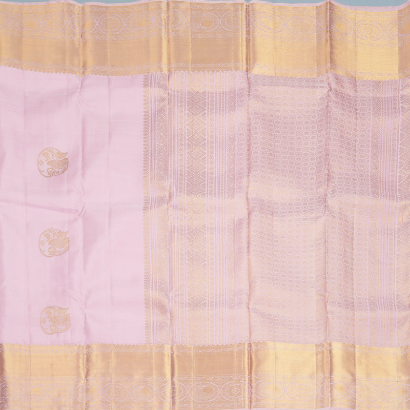 Hayagrivas Handloom Baby Pink Kanjivaram Silk Saree KBF836H5-9