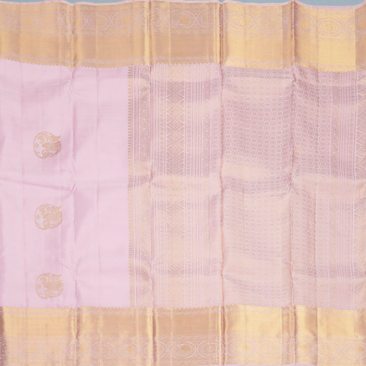 Hayagrivas Handloom Baby Pink Kanjivaram Silk Saree KBF836H5-9
