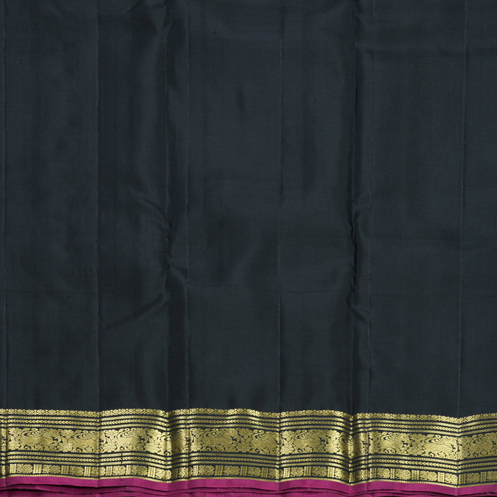 Hayagrivas Handloom Black Kanjivaram Silk Saree KBF836H7-2