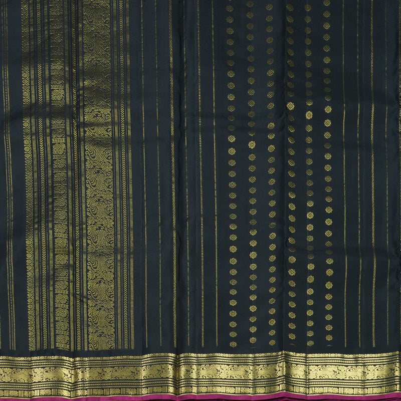 Hayagrivas Handloom Black Kanjivaram Silk Saree KBF836H7-2