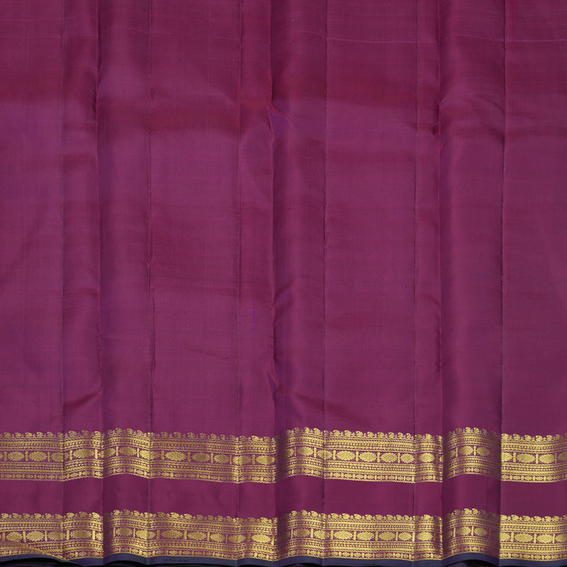 Hayagrivas Handloom Purple Kanjivaram Silk Saree KBF836H7-3