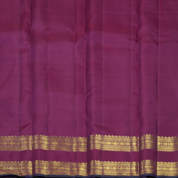 Hayagrivas Handloom Purple Kanjivaram Silk Saree KBF836H7-3
