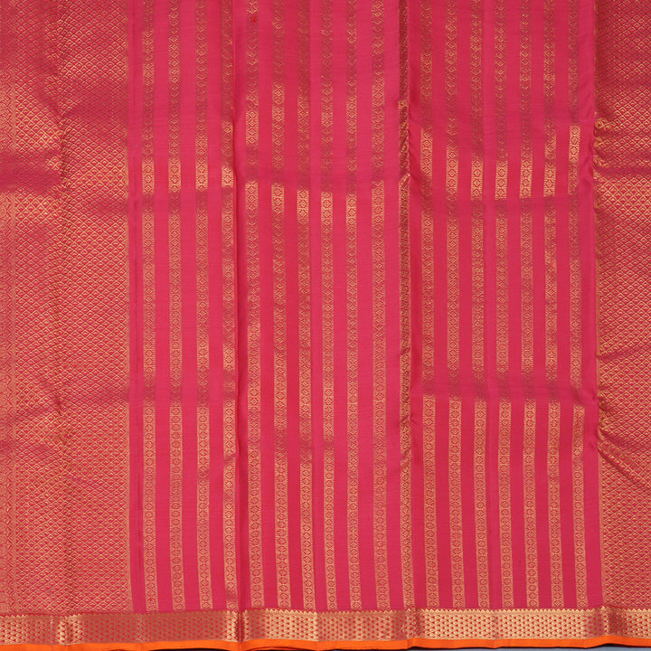 Hayagrivas Handloom Red Kanjivaram Silk Saree KBF836H7-4