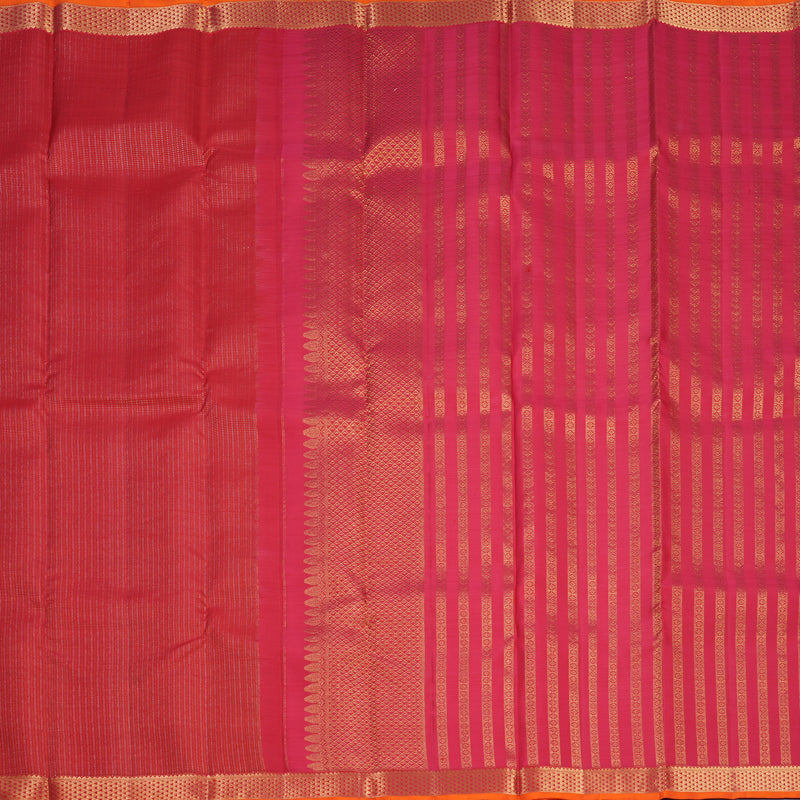 Hayagrivas Handloom Red Kanjivaram Silk Saree KBF836H7-4