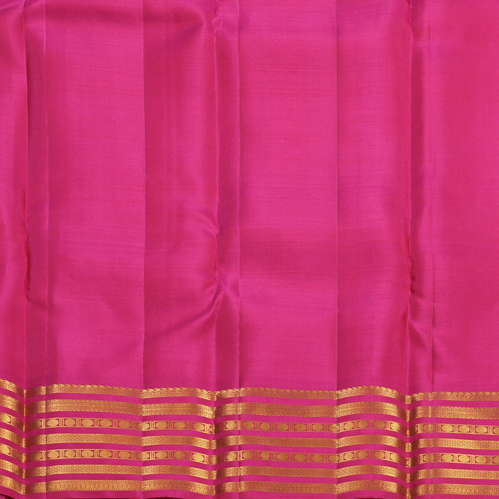 Hayagrivas Handloom Rani Pink Kanjivaram Silk Saree KBF836H8-2