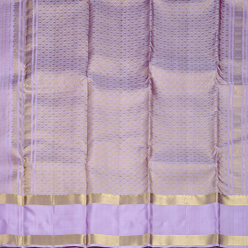Hayagrivas Handloom Lilac Kanjivaram Silk Saree KBF836H8-3