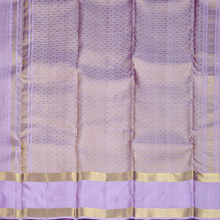 Hayagrivas Handloom Lilac Kanjivaram Silk Saree KBF836H8-3