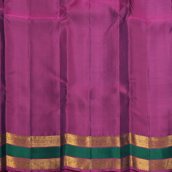 Hayagrivas Handloom Green Kanjivaram Silk Saree KBF836H9-1
