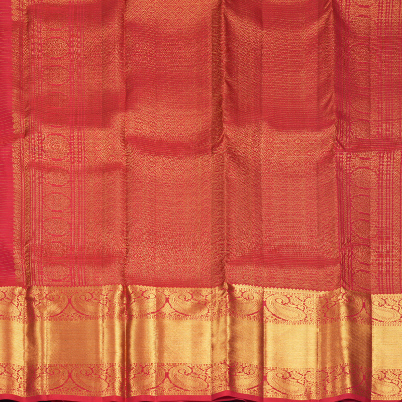 Hayagrivas Handloom Red Kanjivaram Silk Saree KBF836H9-2