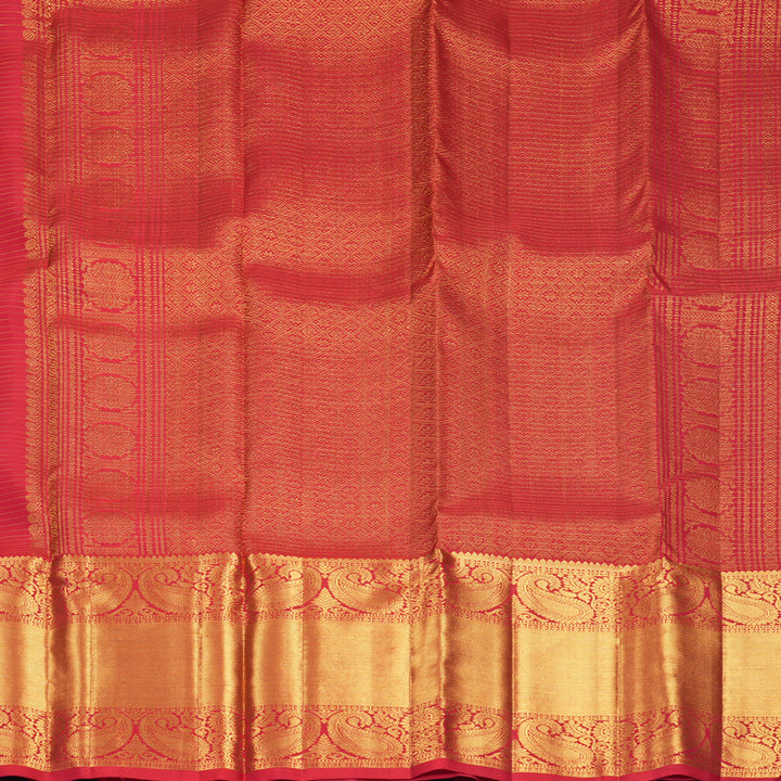 Hayagrivas Handloom Red Kanjivaram Silk Saree KBF836H9-2
