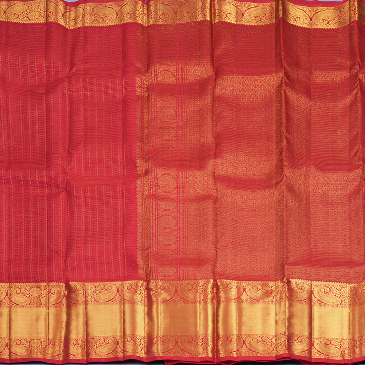 Hayagrivas Handloom Red Kanjivaram Silk Saree KBF836H9-2