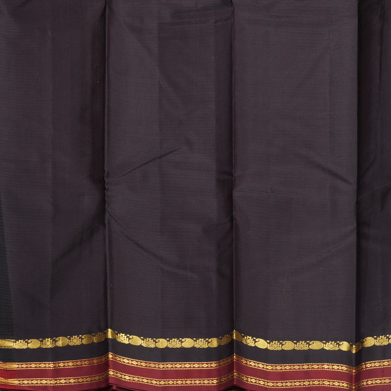Hayagrivas Handloom Grey Kanjivaram Silk Saree KBF838H1-14