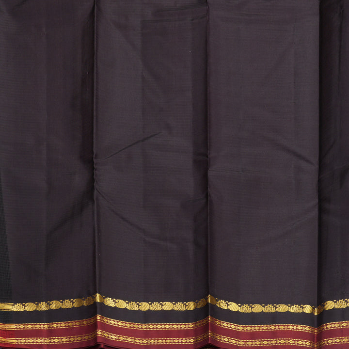 Hayagrivas Handloom Grey Kanjivaram Silk Saree KBF838H1-14
