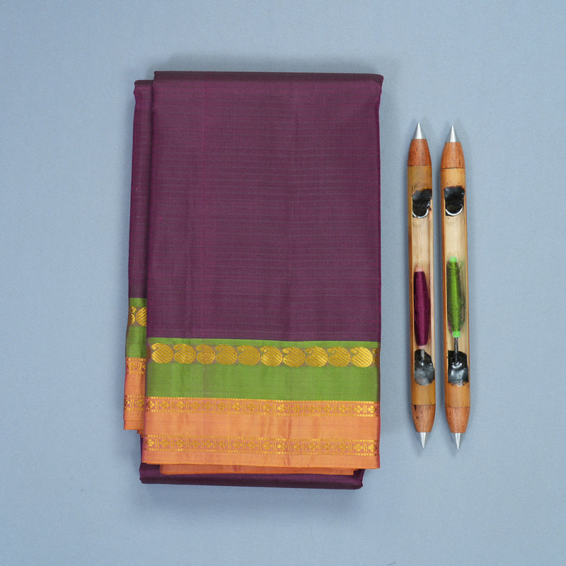 Hayagrivas Handloom Nagapazham Kanjivaram Silk Saree KBF838H1-3