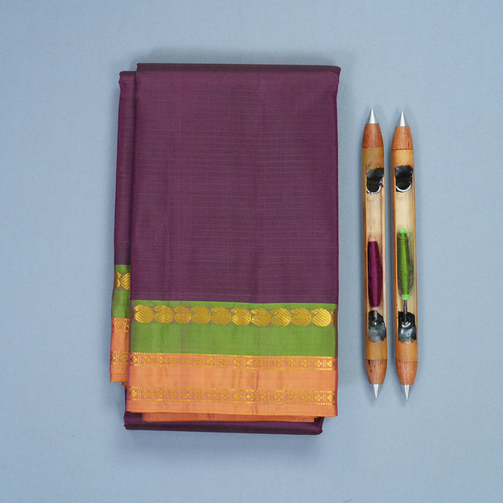 Hayagrivas Handloom Nagapazham Kanjivaram Silk Saree KBF838H1-3