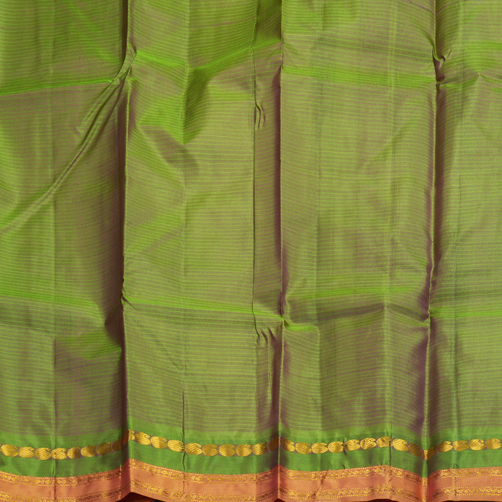 Hayagrivas Handloom Nagapazham Kanjivaram Silk Saree KBF838H1-3
