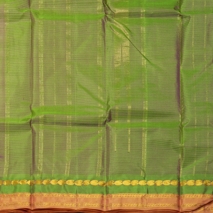 Hayagrivas Handloom Nagapazham Kanjivaram Silk Saree KBF838H1-3