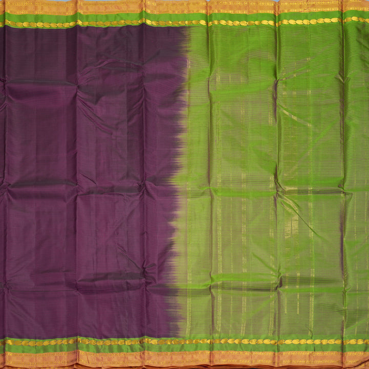 Hayagrivas Handloom Nagapazham Kanjivaram Silk Saree KBF838H1-3