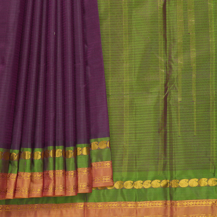 Hayagrivas Handloom Nagapazham Kanjivaram Silk Saree KBF838H1-3