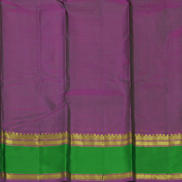 Hayagrivas Handloom Sampanga Green Kanjivaram Silk Saree with Parrot Green Border KBF838H2-11