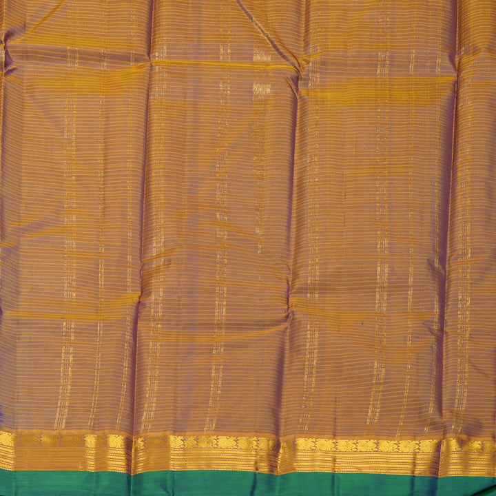 Hayagrivas Handloom Purplish-Blue Kanjivaram Silk Saree KBF838H2-3