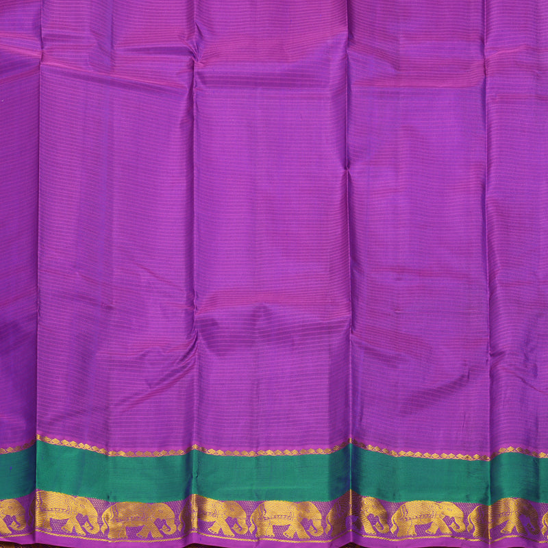 Hayagrivas Handloom Violet Kanjivaram Silk Sare KBF838H2-8