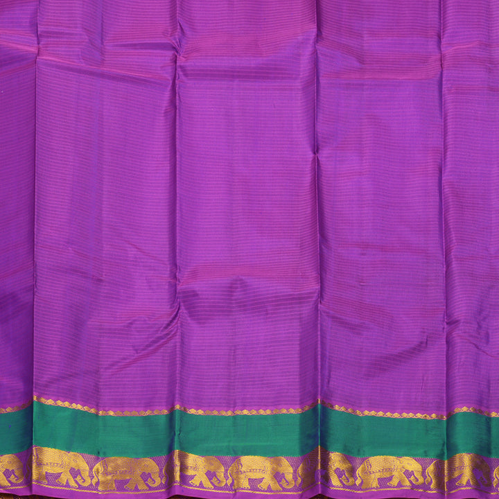 Hayagrivas Handloom Violet Kanjivaram Silk Sare KBF838H2-8