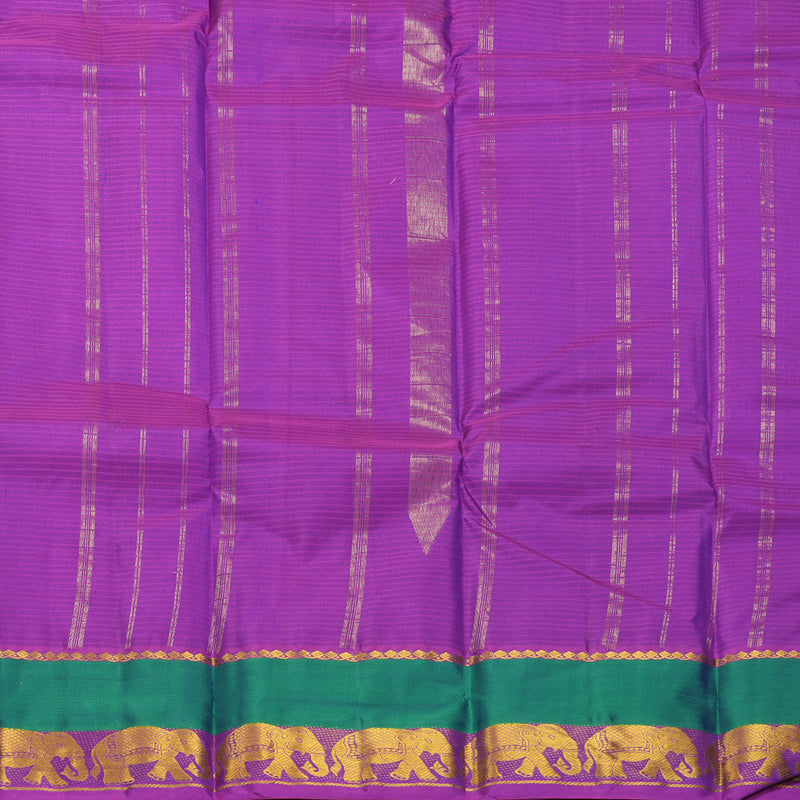 Hayagrivas Handloom Violet Kanjivaram Silk Sare KBF838H2-8