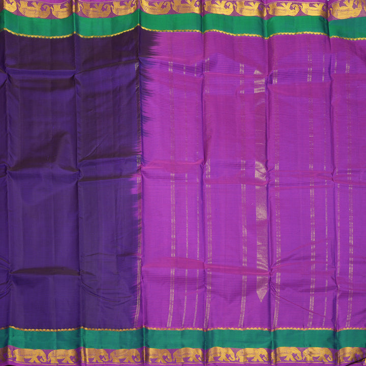 Hayagrivas Handloom Violet Kanjivaram Silk Sare KBF838H2-8
