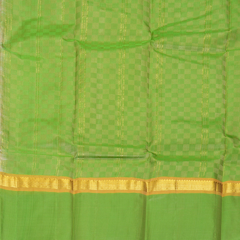 Hayagrivas Handloom Sandal Kanjivaram Silk Saree with Parrot Green Border KBF838H4-3