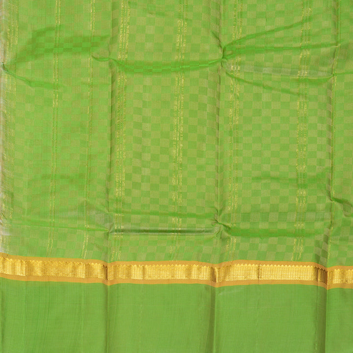 Hayagrivas Handloom Sandal Kanjivaram Silk Saree with Parrot Green Border KBF838H4-3