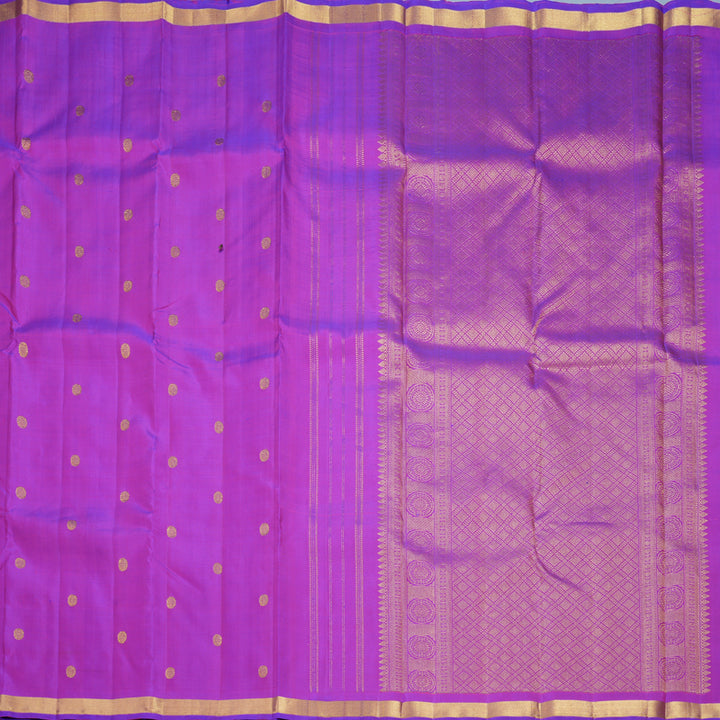 Hayagrivas Handloom Purple Kanjivaram Silk Saree KBF840H3-1