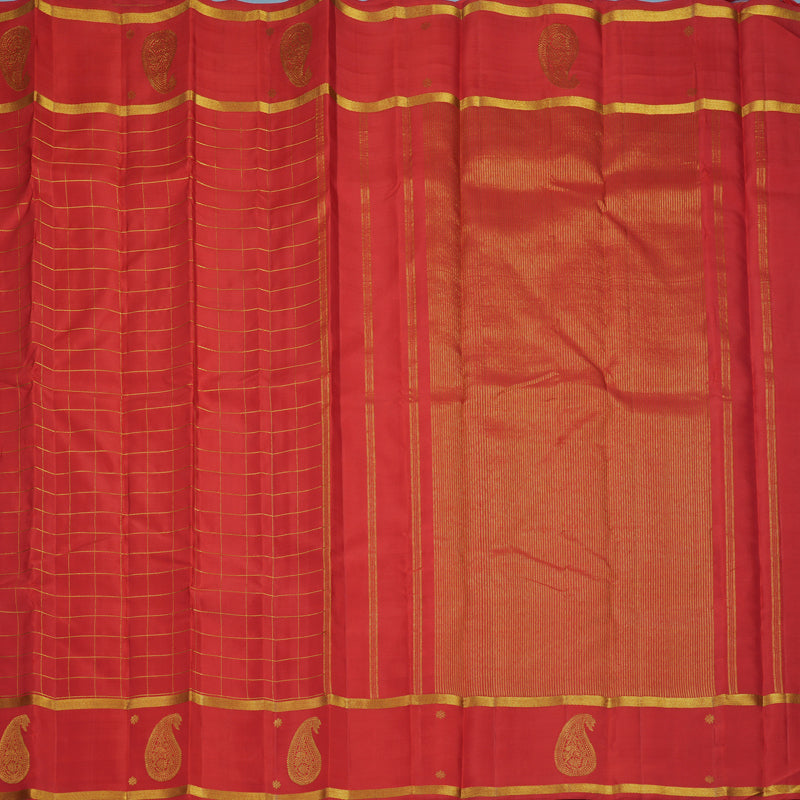 Hayagrivas Handloom Red Kanjivaram Silk Saree KBF840H4-1