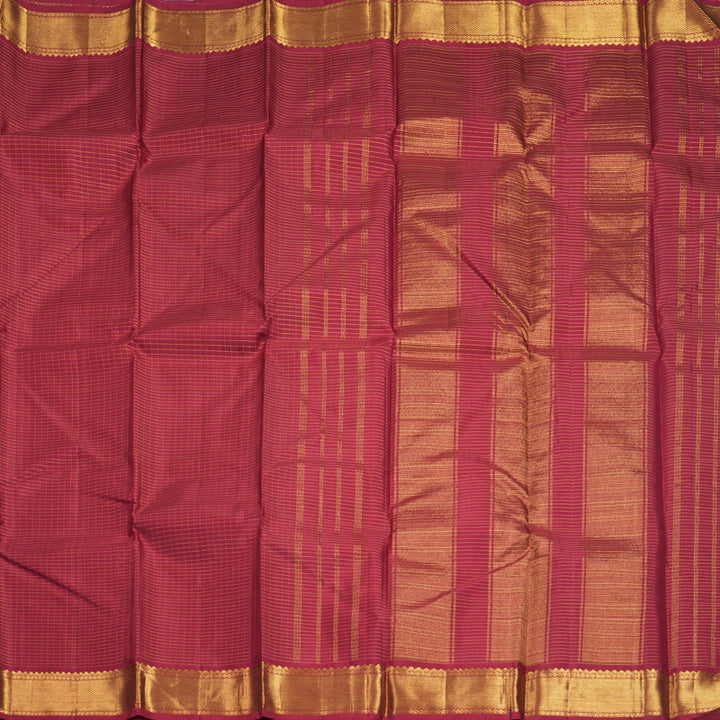 Hayagrivas Handloom Maroon Kanjivaram Silk Saree KBF851H4-1