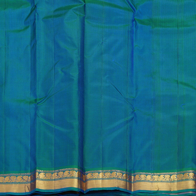 Hayagrivas Handloom Purple Kanjivaram Silk Saree with Mayilkazhuthu Border KBF852H1-33
