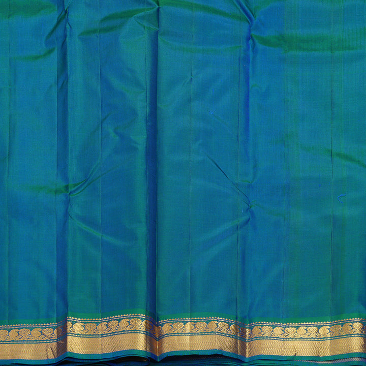 Hayagrivas Handloom Purple Kanjivaram Silk Saree with Mayilkazhuthu Border KBF852H1-33