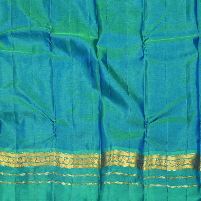 Hayagrivas Handloom Mayilkazhuthu Kanjivaram Silk Saree with Ganga Jamuna Border KBF852H2-11