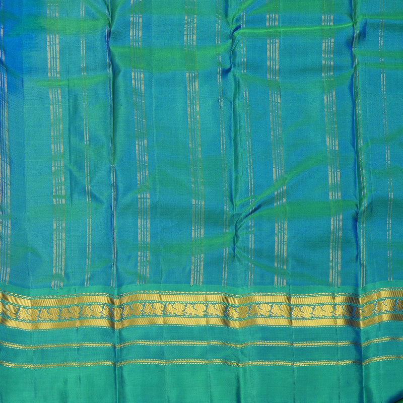 Hayagrivas Handloom Mayilkazhuthu Kanjivaram Silk Saree with Ganga Jamuna Border KBF852H2-11