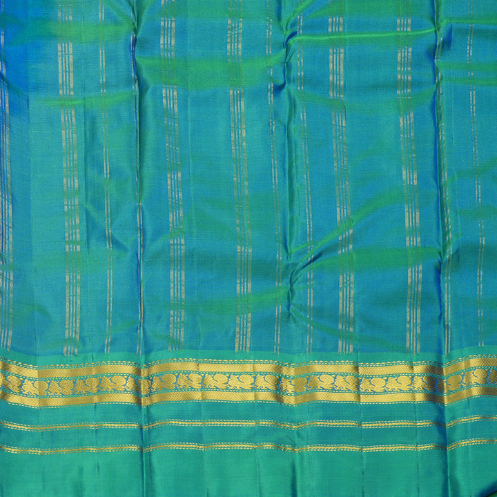 Hayagrivas Handloom Mayilkazhuthu Kanjivaram Silk Saree with Ganga Jamuna Border KBF852H2-11