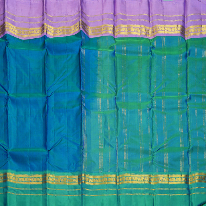 Hayagrivas Handloom Mayilkazhuthu Kanjivaram Silk Saree with Ganga Jamuna Border KBF852H2-11