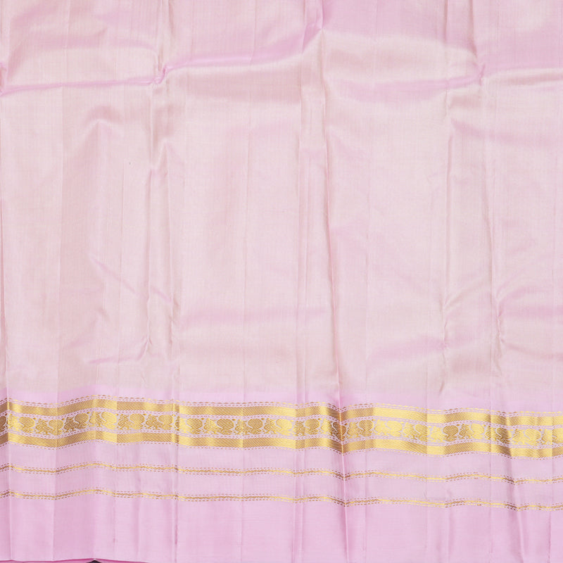 Hayagrivas Handloom Pale Yellow Kanjivaram Silk Saree with Ganga Jamuna Border KBF852H2-8