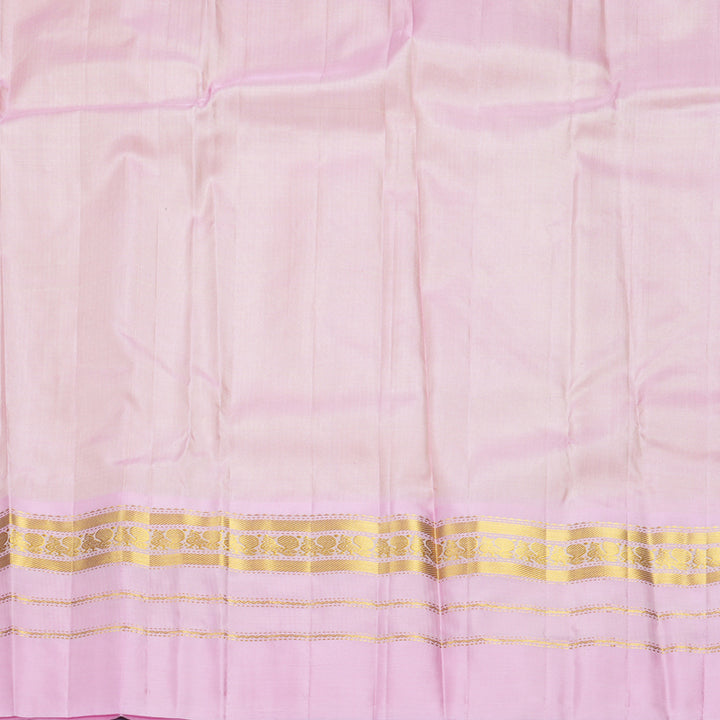 Hayagrivas Handloom Pale Yellow Kanjivaram Silk Saree with Ganga Jamuna Border KBF852H2-8