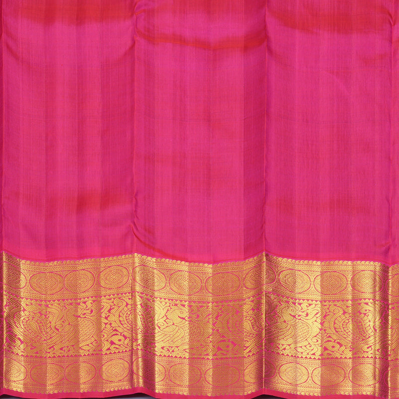 Hayagrivas Handloom Purple Kanjivaram Silk Saree with Rani Pink Border KBF855H2-2