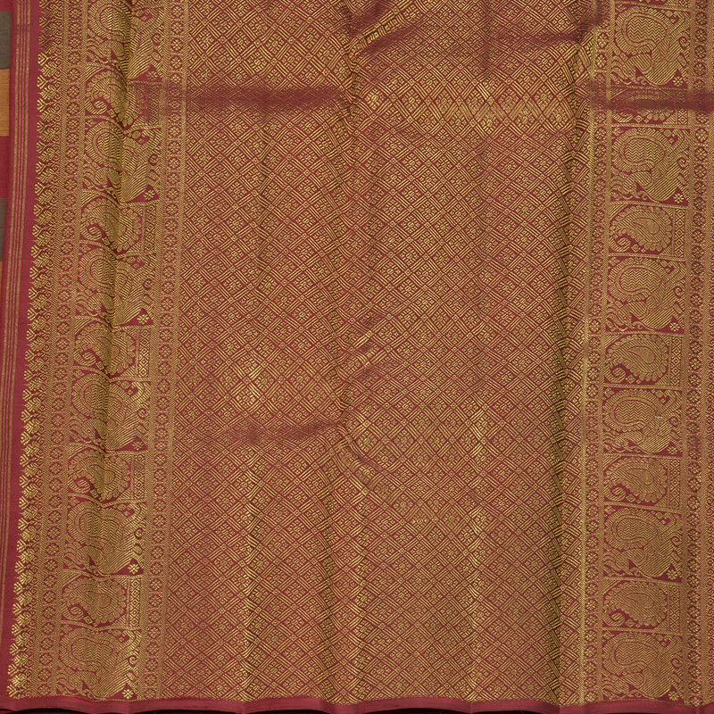 Hayagrivas Handloom Multicolour Checks Kanjivaram Silk Saree KBF855H8-1